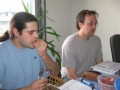 Rafa (Diogo) e Himo (Carlos)